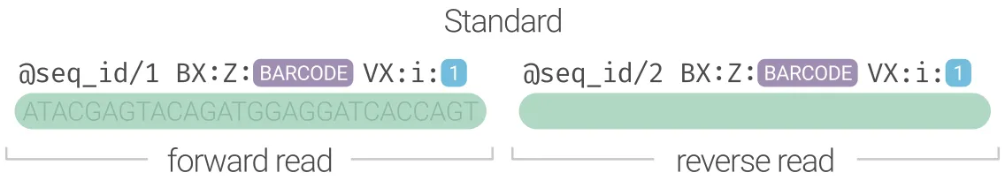 standard linked-read format
