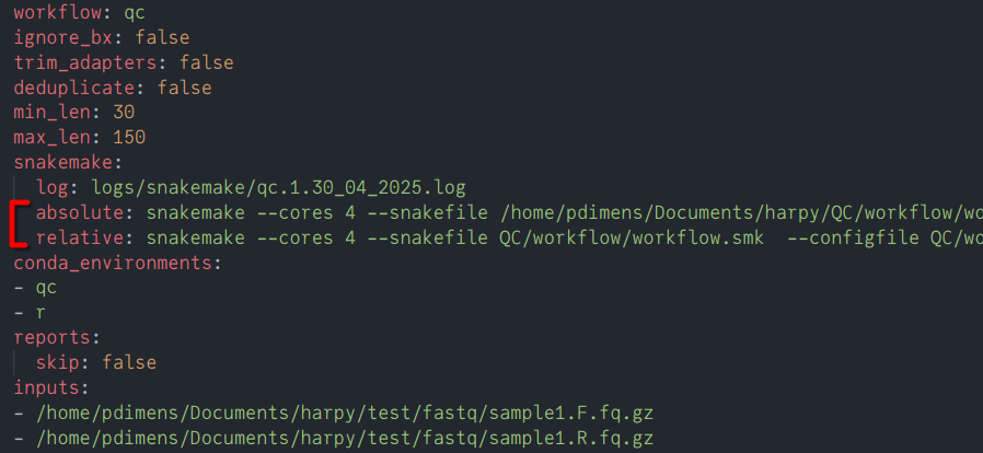 copy and paste this command directly to see Snakemake error text